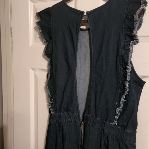 RACHEL Rachel Roy plus size denim jumpsuit - Picture 7 of 8